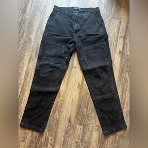Abercrombie & Fitch Black Workwear Pants | 33x34 | Athletic Loose Fit